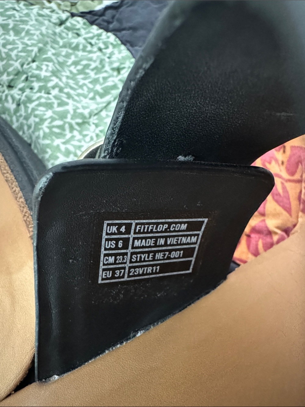 FITFLOP GEN-FF Buckle Leather Toe-Post Sandals Womens 6 Chunky Black HE7-001 - Picture 5 of 6